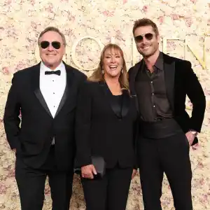 Glen Powell and More Stars Who Brought Family Members to the Golden Globes
