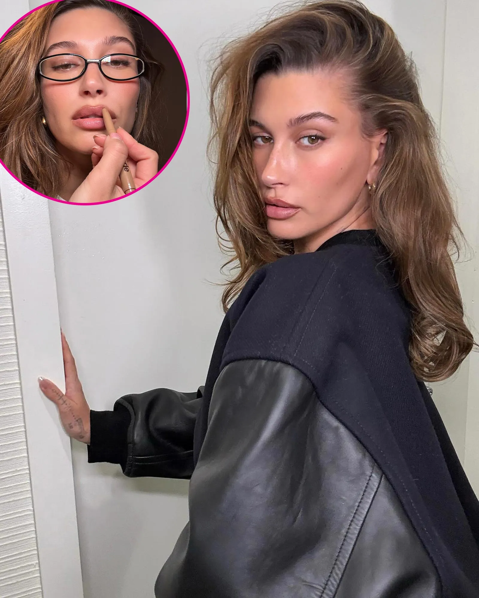 Hailey Bieber Teases New Rhode Lip Liner 979