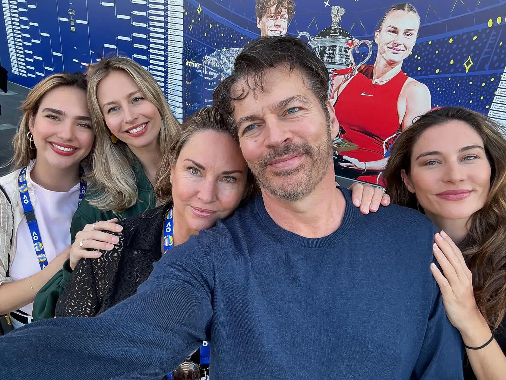 Harry Connick Jr. Shares Rare Photo With Adult Daughters at Australian Open