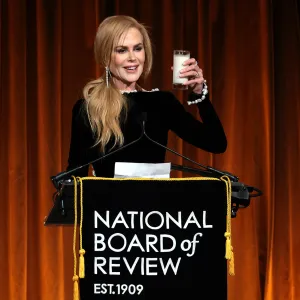 Nicole Kidman Honors Her ‘Babygirl’ Character By Chugging Milk While Accepting Movie Award