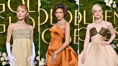 How Stars Channeled Old Hollywood Glamour for Golden Globes