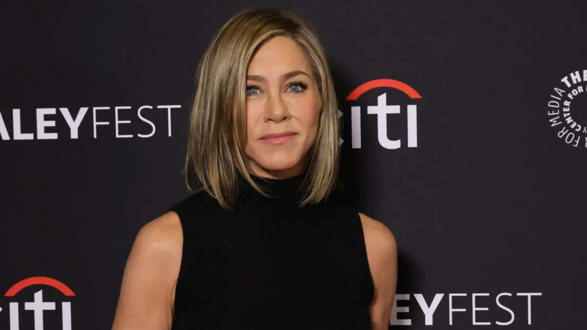 HOLLYWOOD, CALIFORNIA - APRIL 12: Jennifer Aniston arrives at PaleyFest LA 2024 - "The Morning Show" at Dolby Theatre on April 12, 2024 in Hollywood, California. (Photo by Kevin Winter/Getty Images)