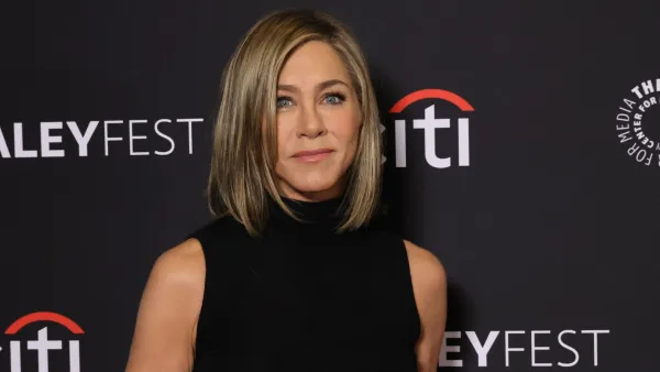 HOLLYWOOD, CALIFORNIA - APRIL 12: Jennifer Aniston arrives at PaleyFest LA 2024 - "The Morning Show" at Dolby Theatre on April 12, 2024 in Hollywood, California. (Photo by Kevin Winter/Getty Images)