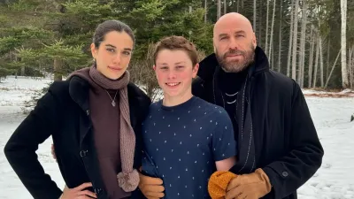 John Travolta Rings In 2025 Alongside Kids Ella and Ben
