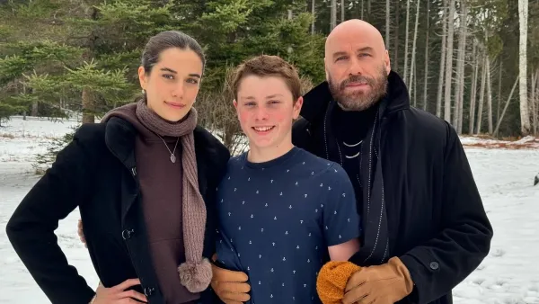 John Travolta Rings In 2025 Alongside Kids Ella and Ben