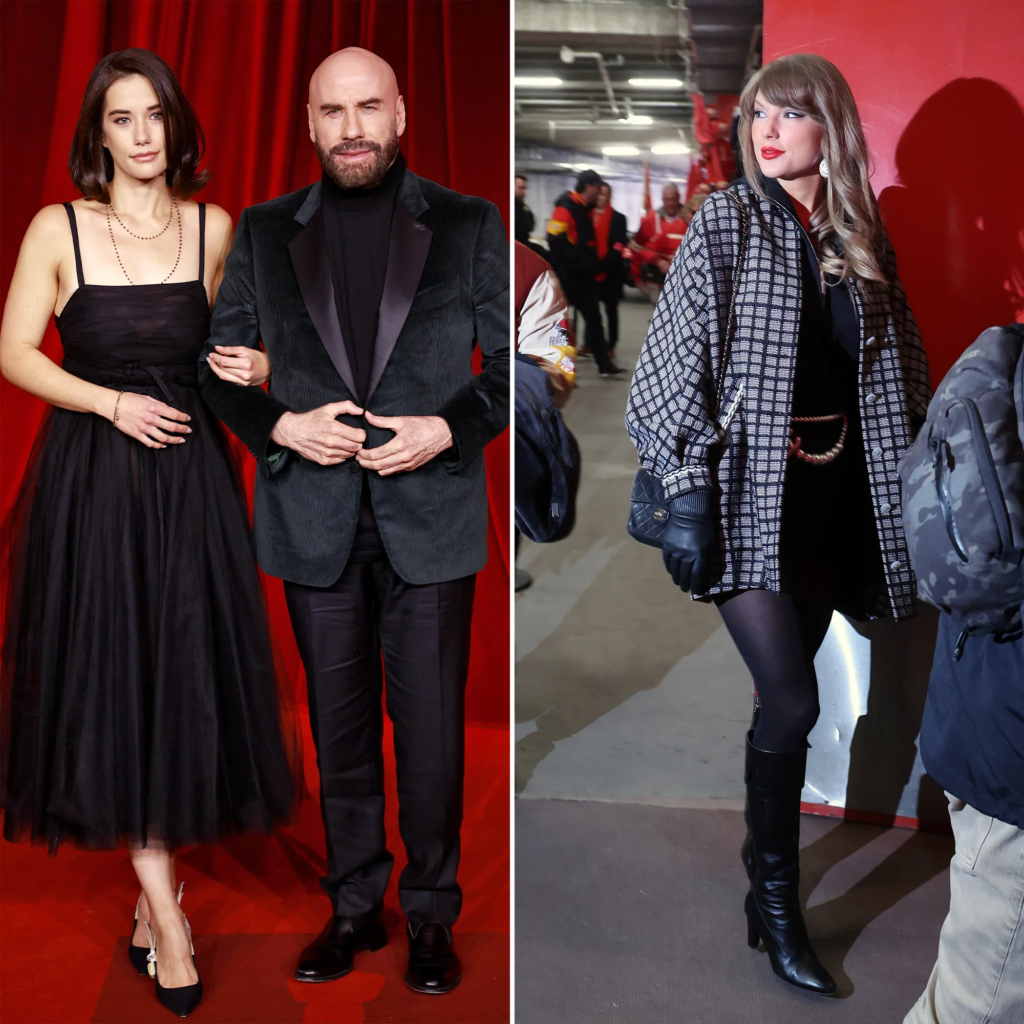 John Travolta s Daughter Ella Bleu Twins With Taylor Swift s Game Day Outfit