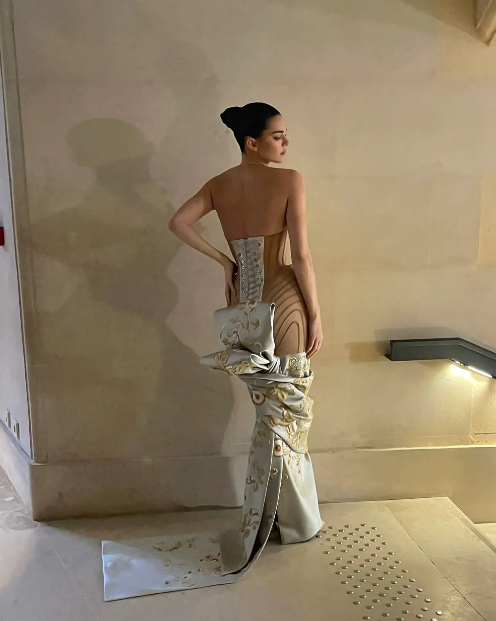 Kendall Jenner Debuts New Curves in Naked Dress at Fashion Week