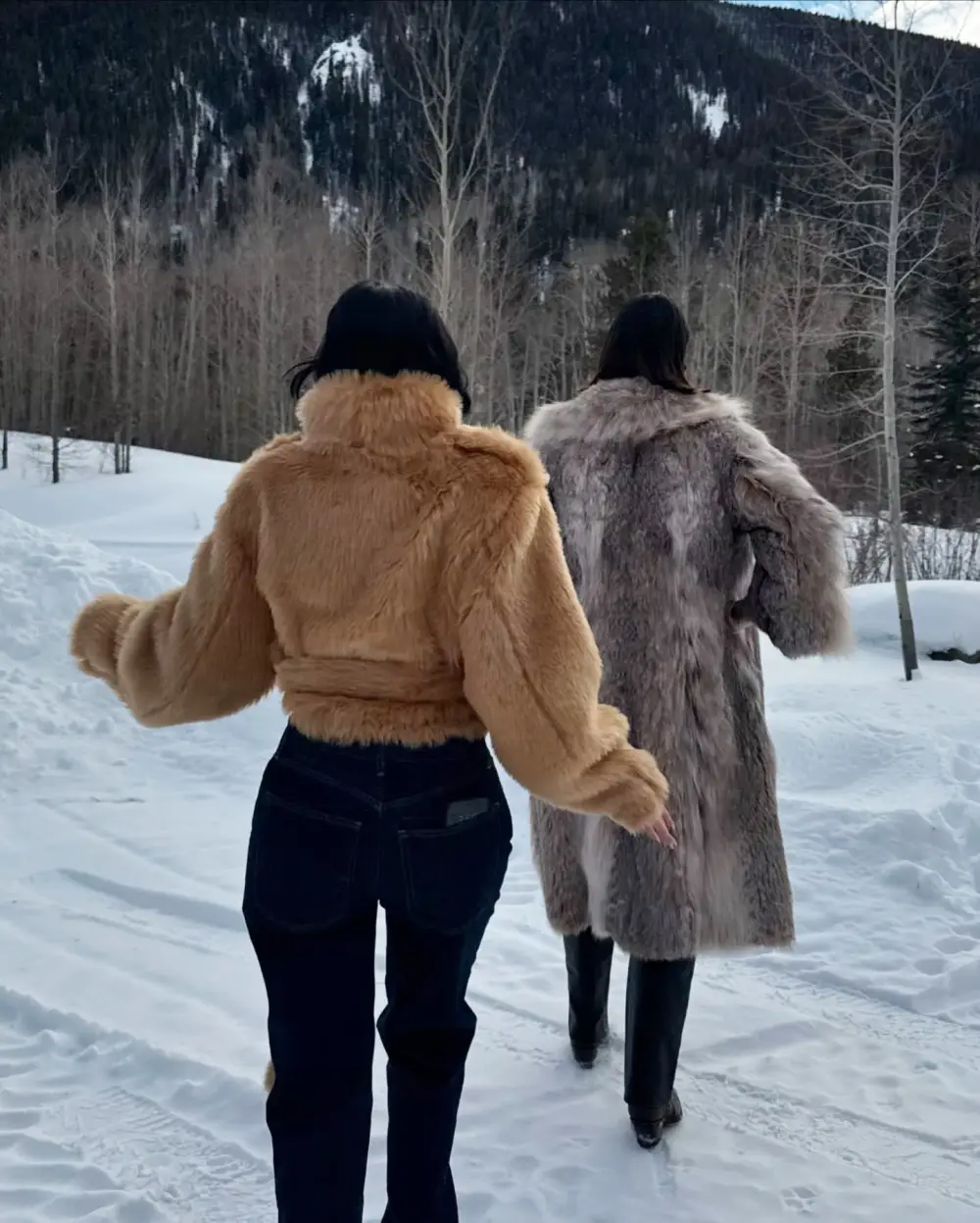 Kendall Jenner Shows Off Her Winter Style With Kylie Jenner