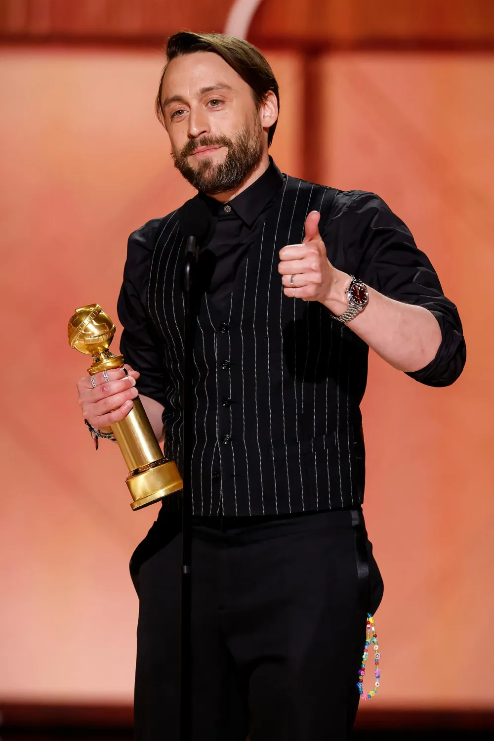 Kieran Culkin Buzziest Moments From the 2025 Golden Globes 02