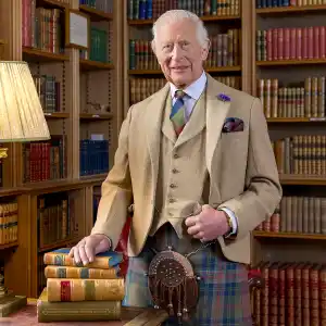 King Charles Is Decked Out In Tartan Kilt in New Photo For Burns Night