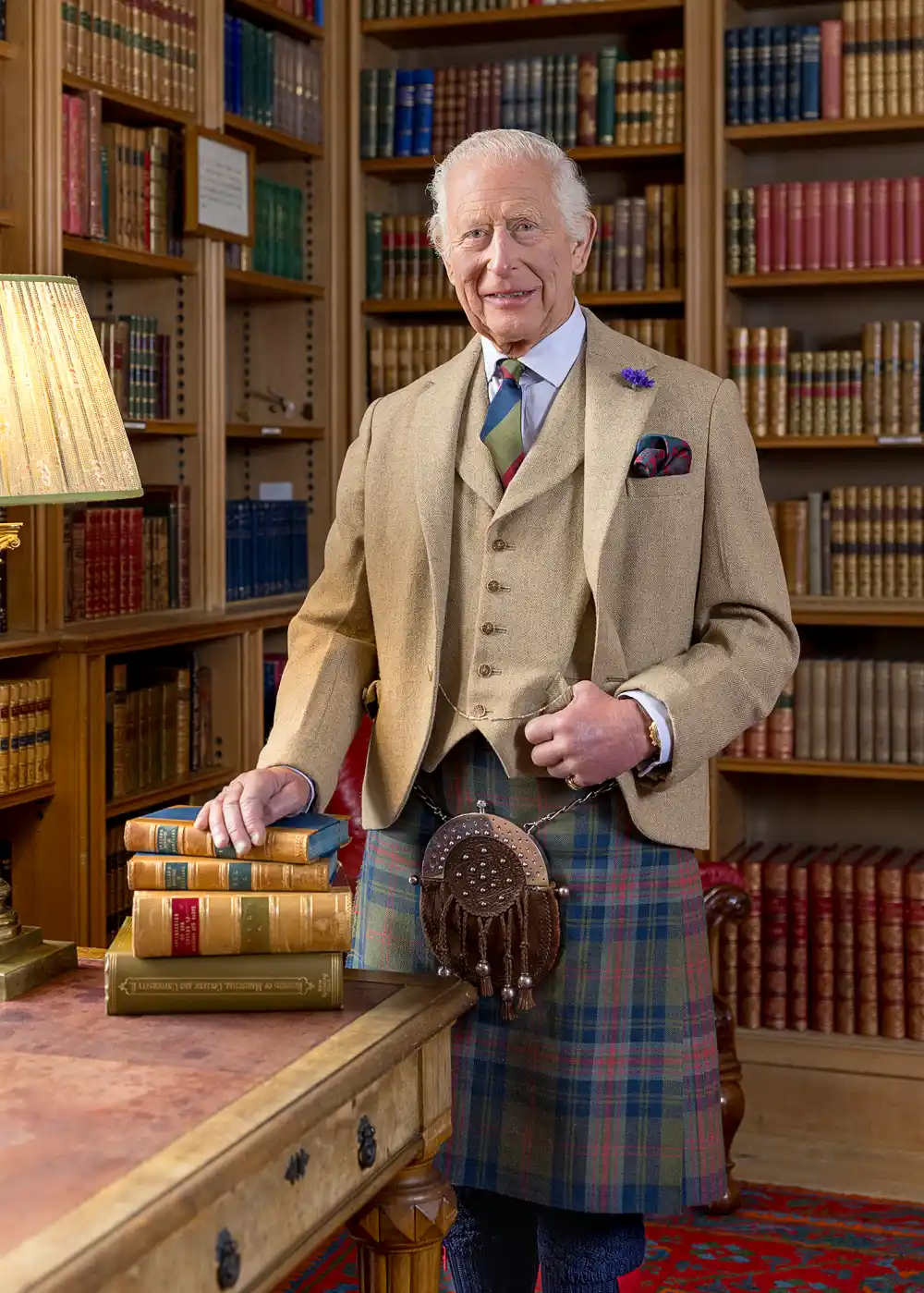 King Charles Is Decked Out In Tartan Kilt in New Photo For Burns Night