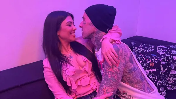 Kourtney Kardashian Shares Passionate Travis Barker Kiss for New Years
