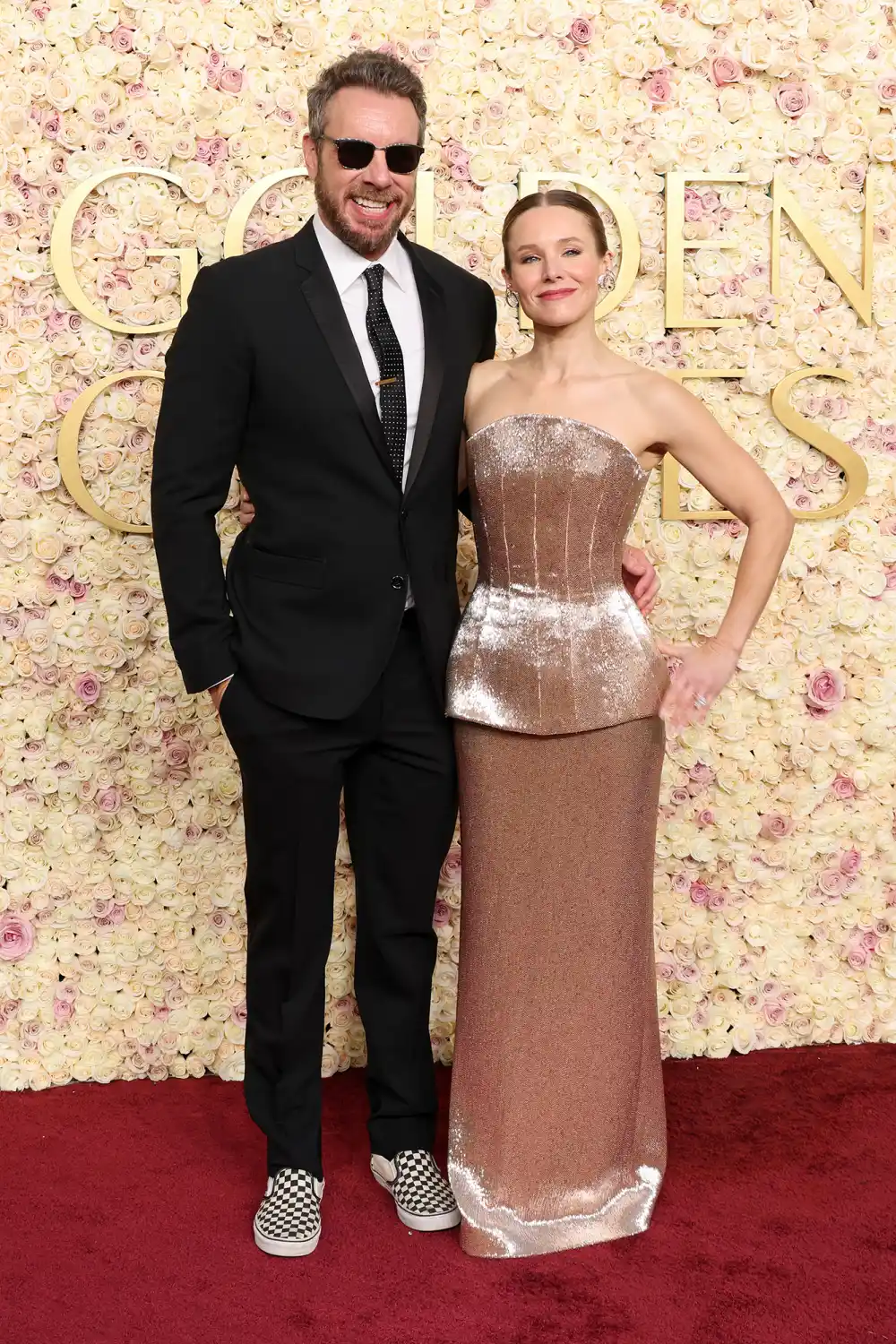 Kristen Bell and Dax Shepard Are All Loved Up on the 2025 Golden Globe Awards Red Carpet