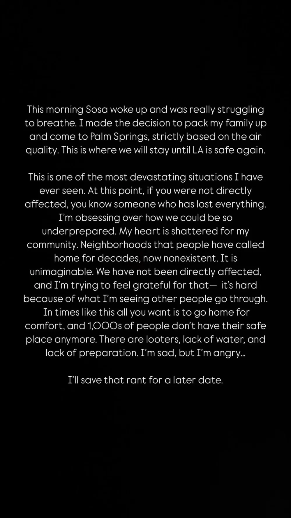 Lala Kent Instagram statement