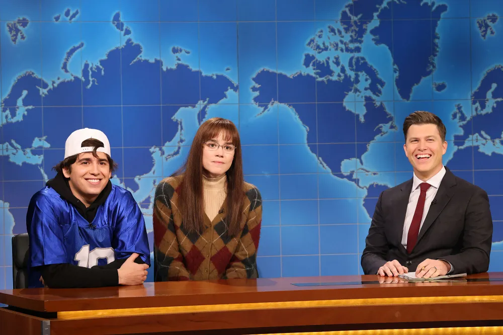Marcello Hernandez Jane Wickline Colin Jost Weekend Update Saturday Night Live
