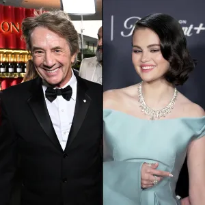 Martin Short Admires Selena Gomezs Engagement Ring at Golden Globes