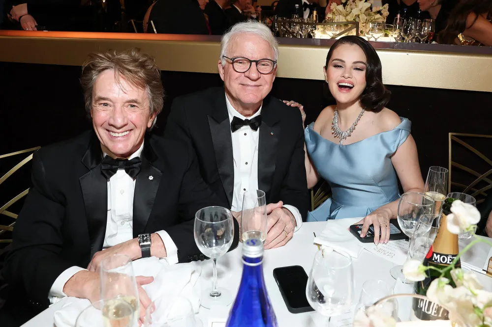 Martin Short Steve Martin and Selena Gomez 2025 Golden Globe Awards Show OMITB Only Murders in the Building Buzziest Moments From the 2025 Golden Globes