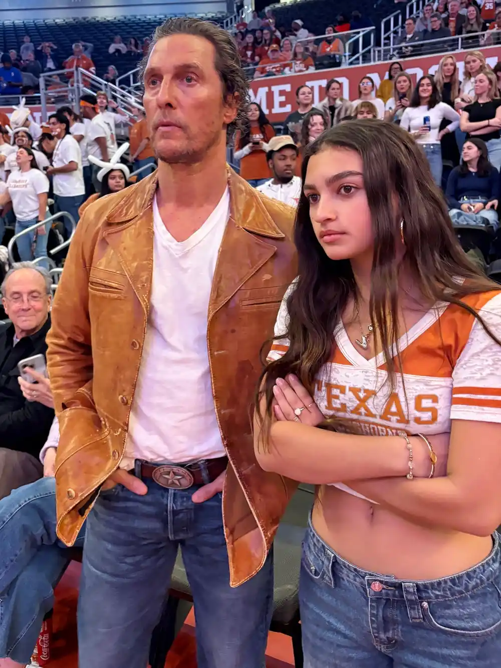Matthew McConaughey and Daughter Vida UT v Tennessee