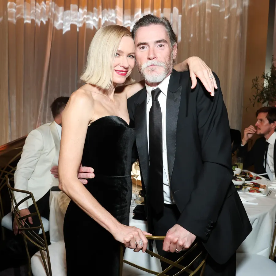 Naomi Watts and Billy Crudup 2025 Golden Globes