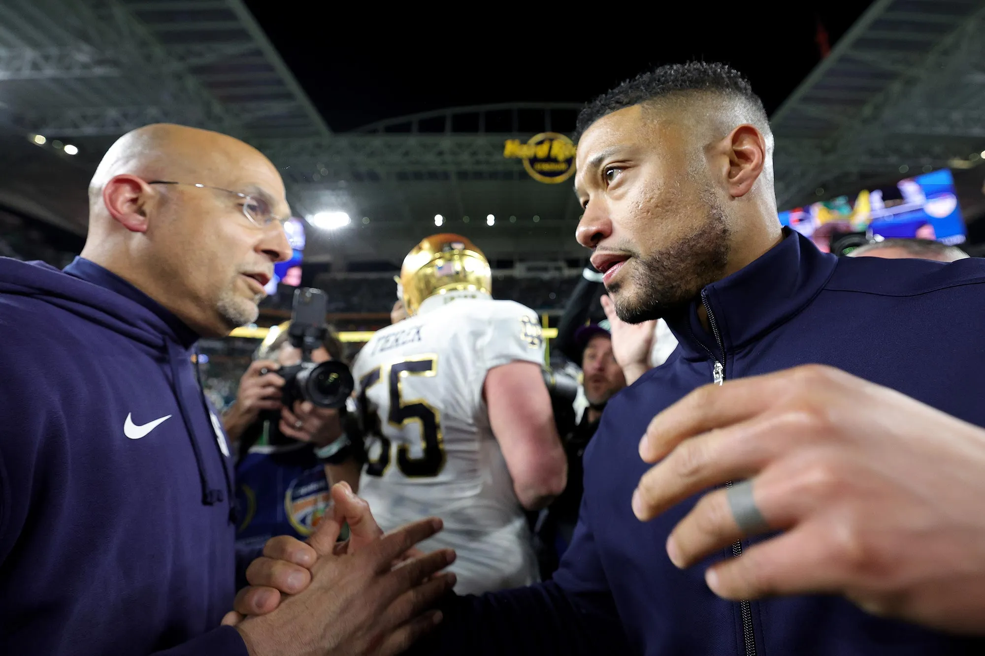 Notre Dames Marcus Freeman Was Angry After Penn States James Franklin Joked About His Hair