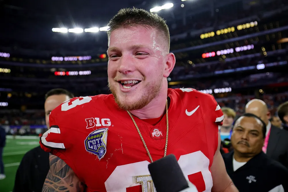 Ohio State Jack Sawyer Is Already Cashing In On His Game-Sealing Touchdown