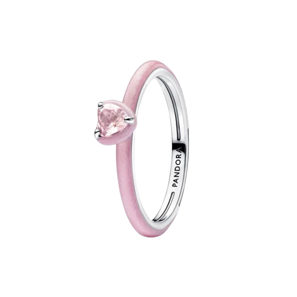 Pandora Pink Chakra Heart Ring