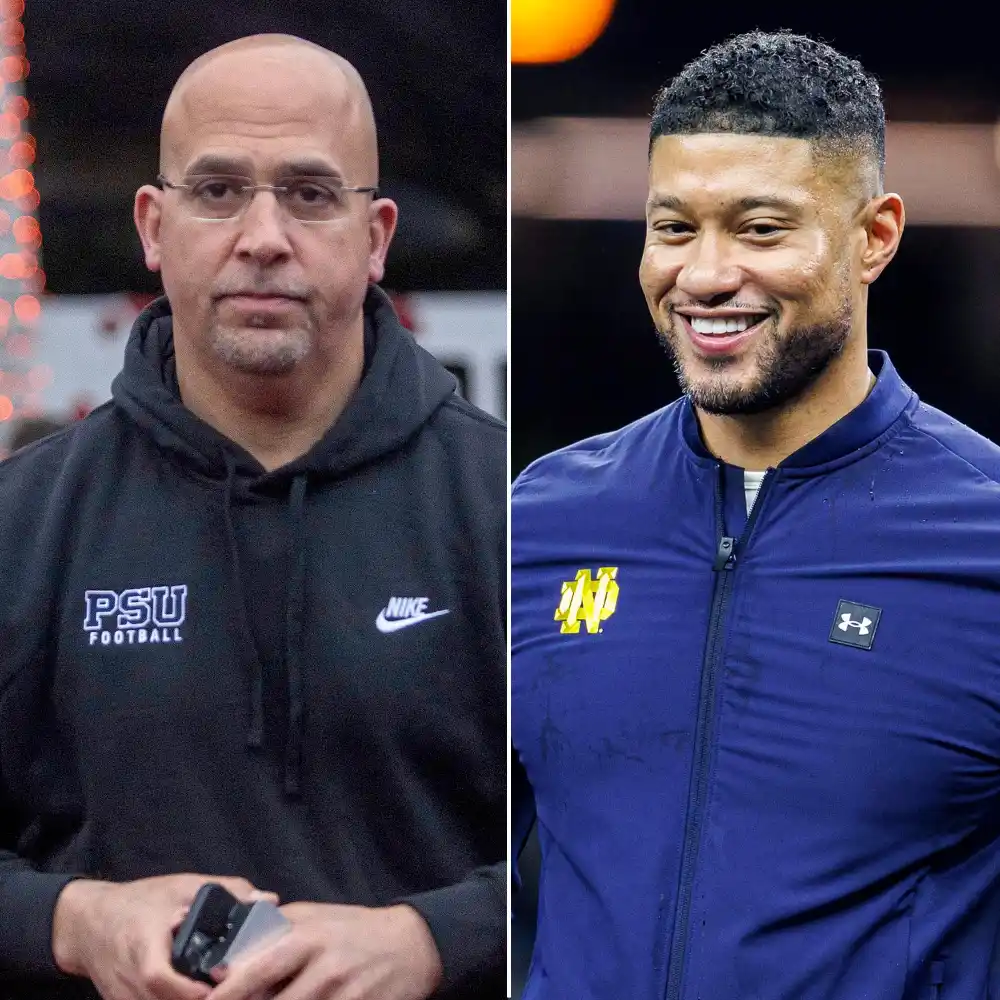 Penn State Coach James Franklin Is Jealous of Notre Dame Coach Marcus Freemans Hairline