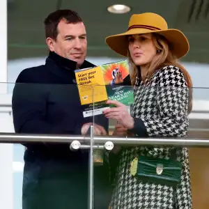 Princess Anne Son Peter and Girlfriend Harriet Sperling Attend New Year Day Cheltenham Race
