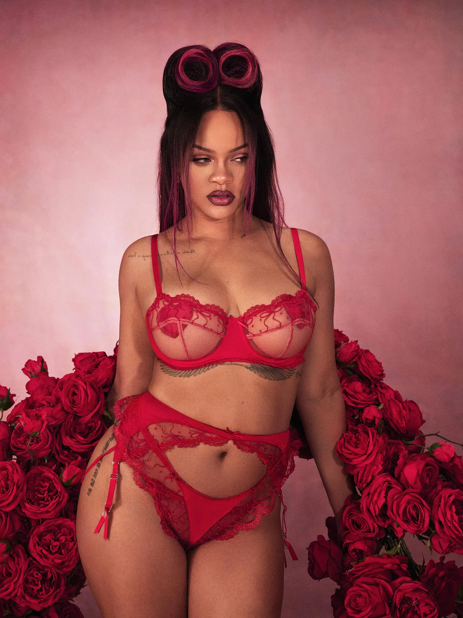 Rihanna Plays Queen Cupid In Racy Lacy Savage x Fenty V Day Campaign