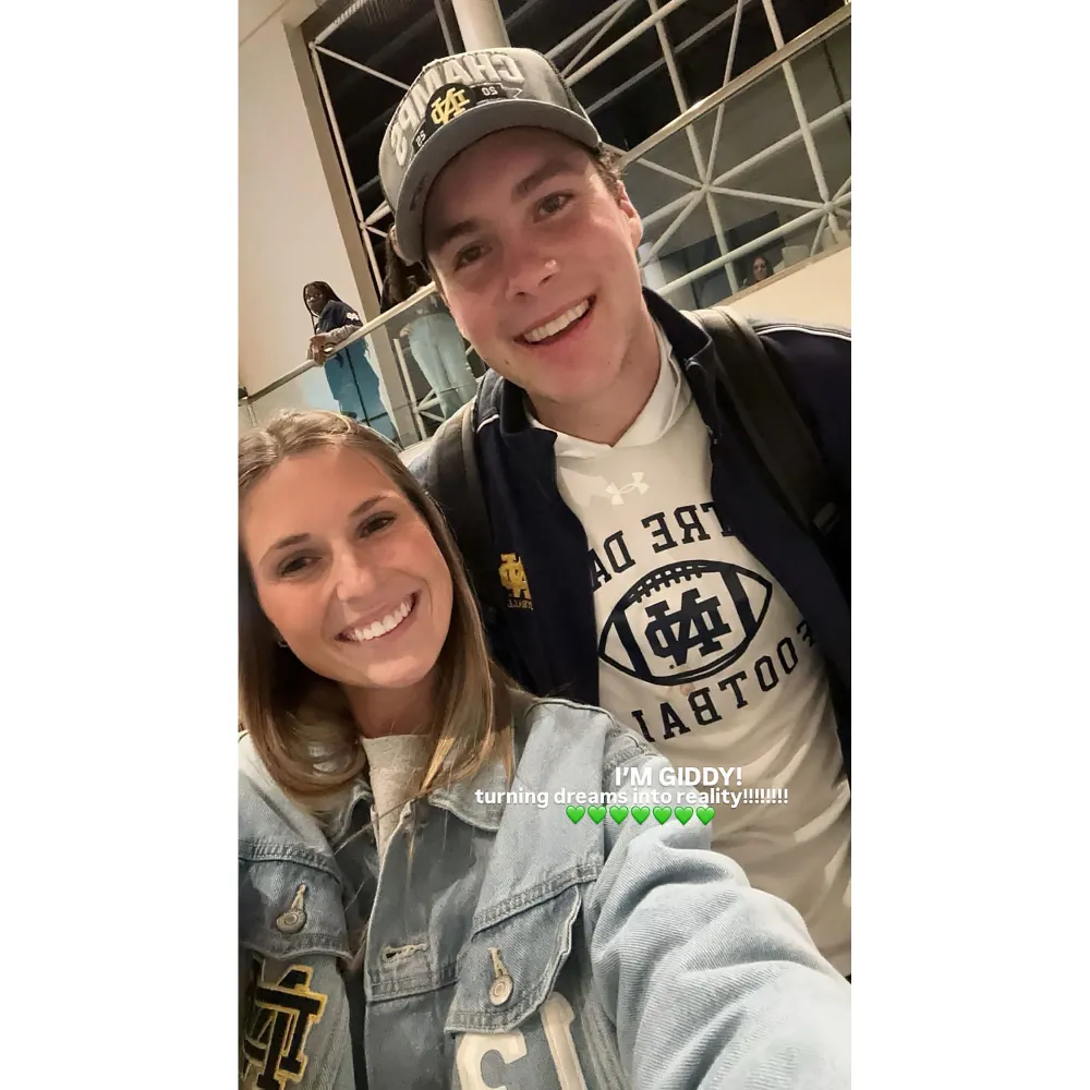 Riley Leonard Girlfriend Has Pinch Me Moment After Notre Dame Win