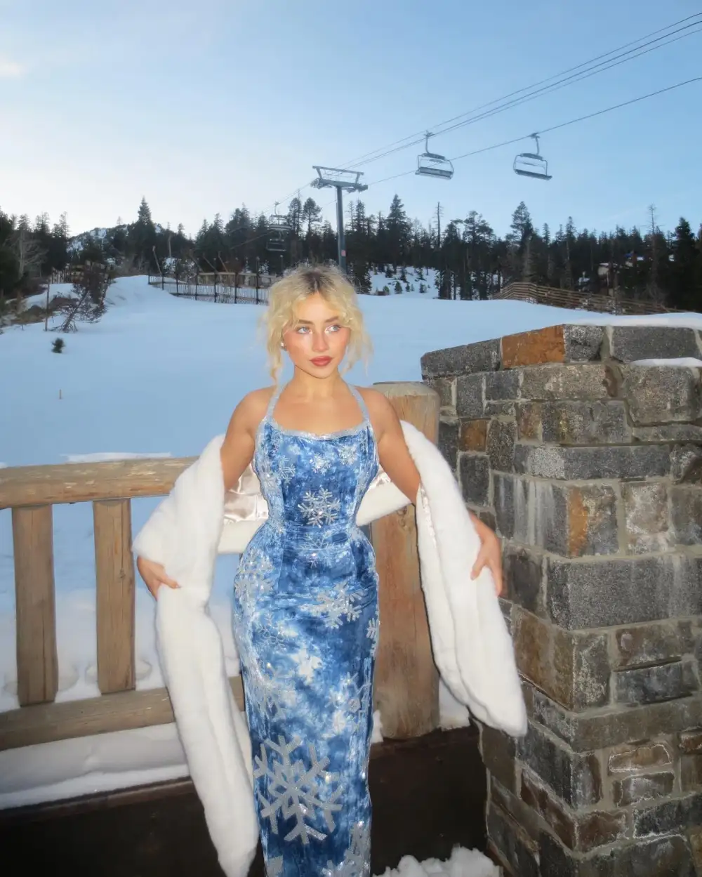 Sabrina Carpenter Turns a Ski Resort Into Her Own Personal Fashion Show