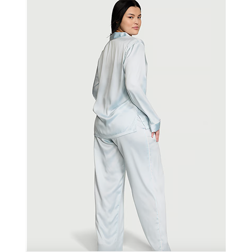 Victoria's Secret Glazed Satin Heart Long Pajama Set