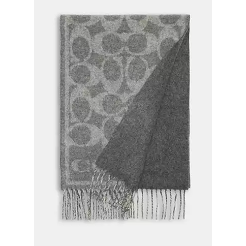 Coach Reversible Signature Cashmere Muffler Scarf