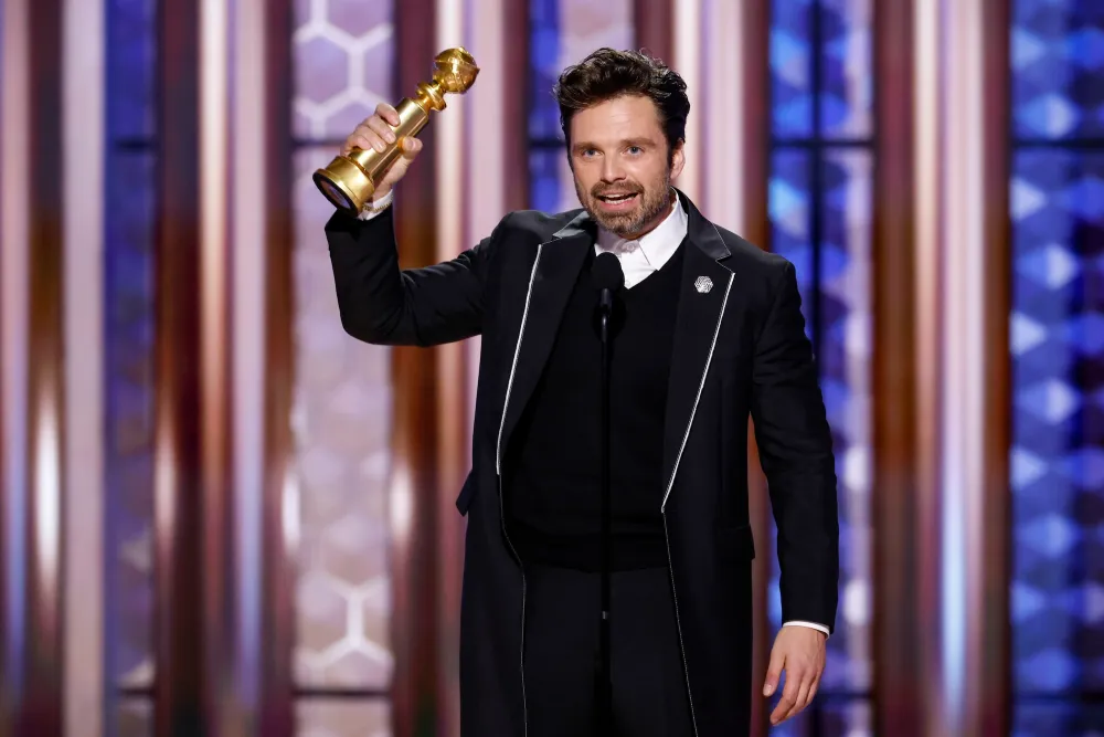 Sebastian Stan and Annabelle Wallis Make Red Carpet Debut at Golden Globes