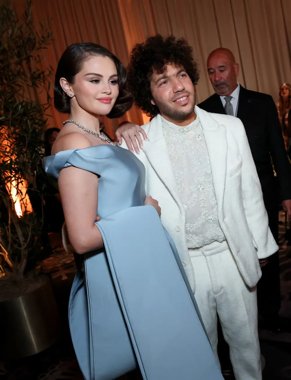 Selena Gomez and Benny Blanco Have That Newly Engaged Glow at 2025 Golden Globes