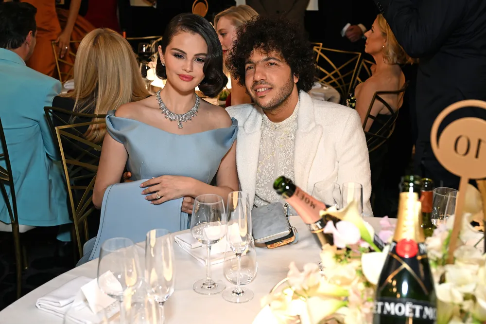 Selena Gomez and Benny Blanco Have That Newly Engaged Glow at 2025 Golden Globes