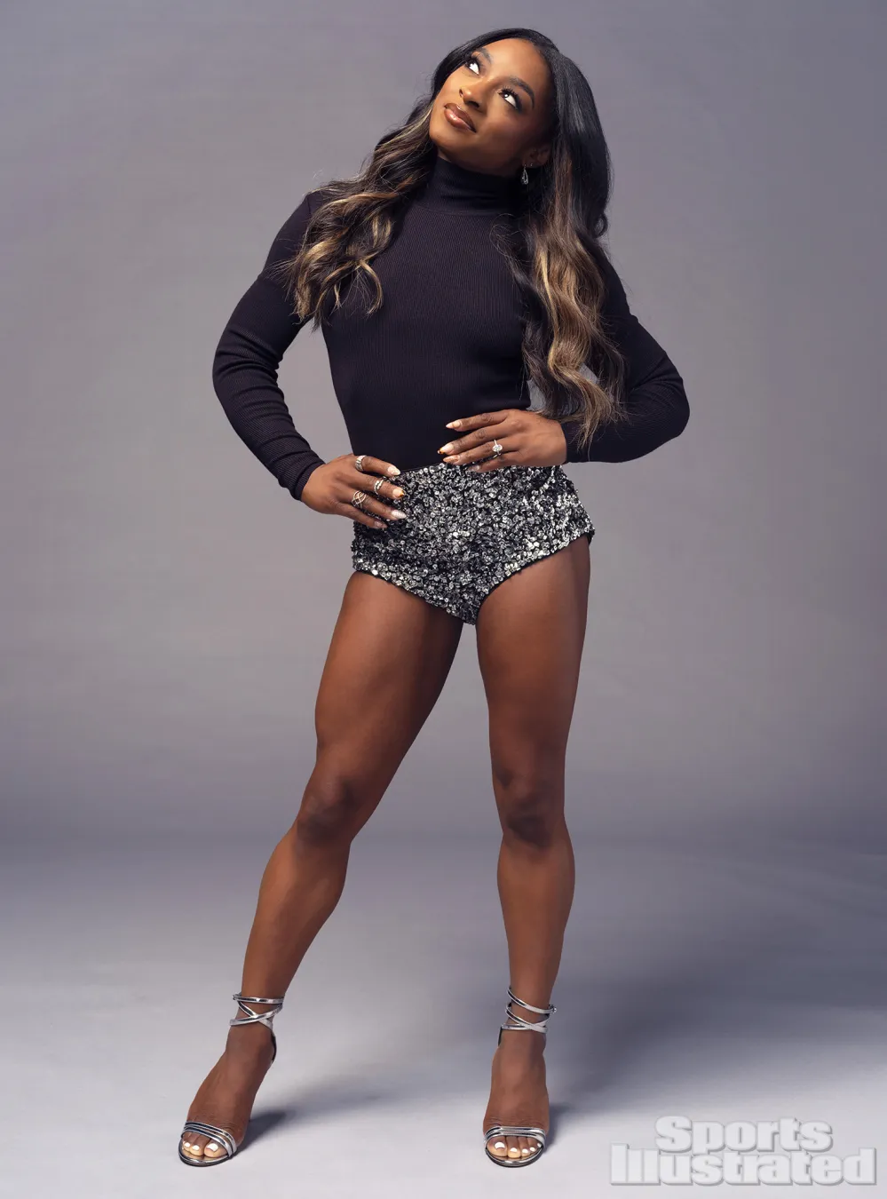 Simone Biles Sparkles on the Cover of Sports Illustrated in Trendy Shorts