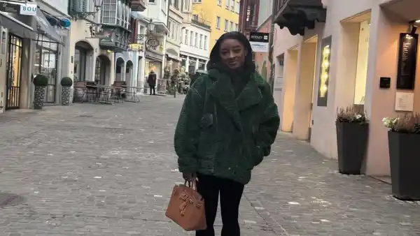 Simone Biles Takes Her Birkin for a Spin in Zurich