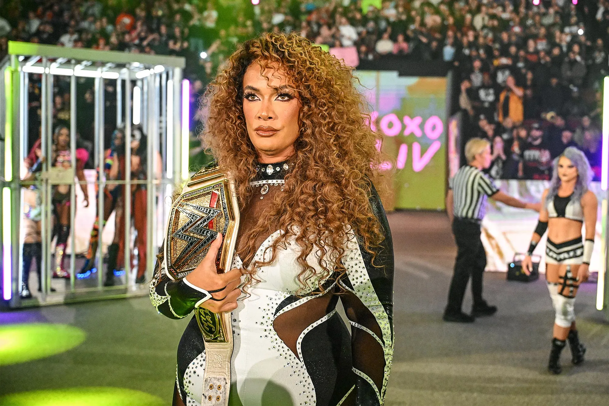 WWE s Nia Jax Jokes There Are a Couple People She d Like to Kick Out of Women s Locker Room 102