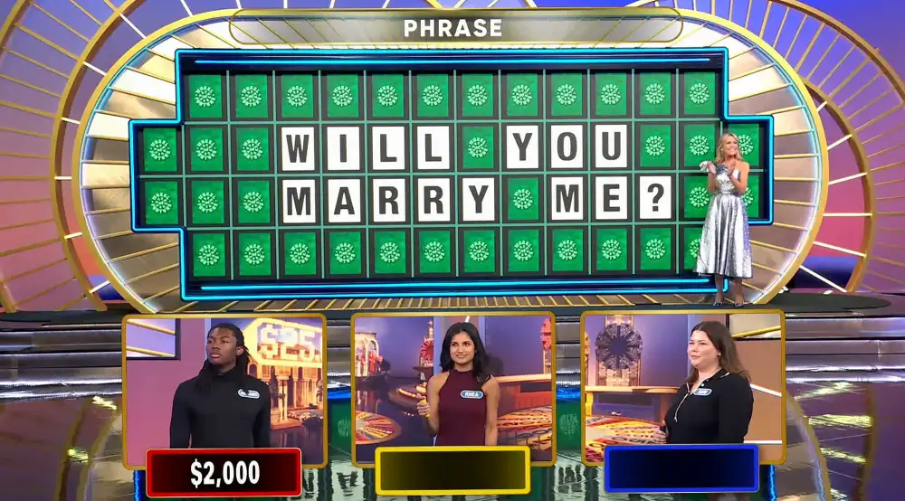 Wheel of Fortune Contestant Gets Engaged After Solving Proposal Puzzle