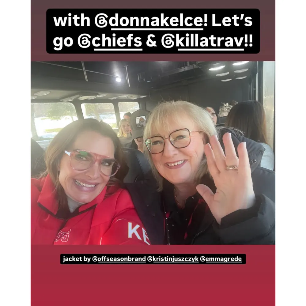 Why Brooke Shields Attended the Kansas City Chiefs Playoff Game Alongside Donna Kelce