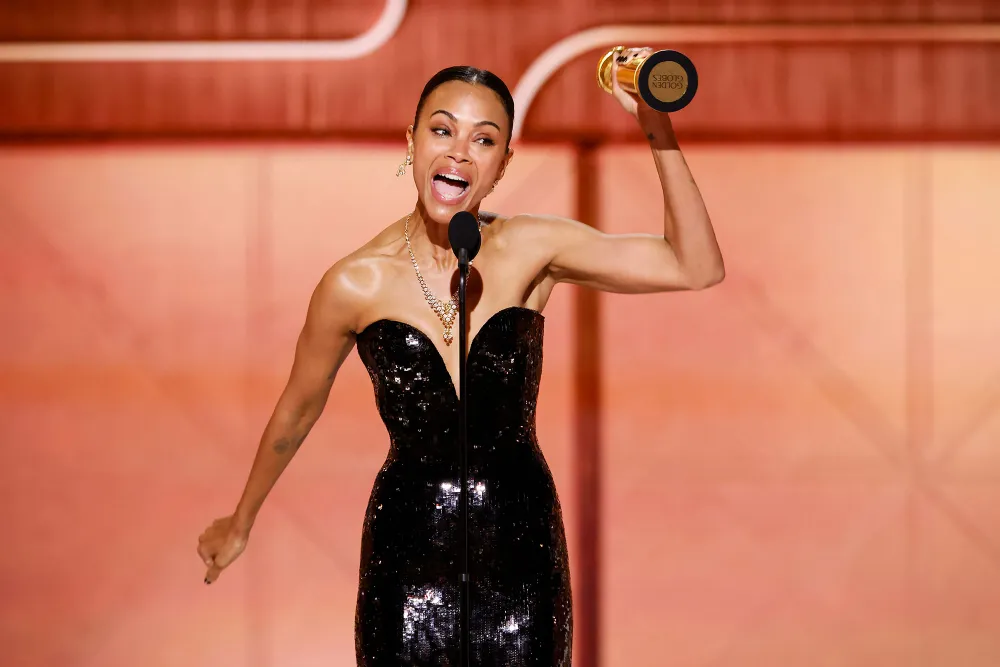 Zoe Saldana 2025 Golden Globe