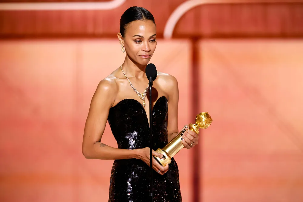 Zoe Saldana 2025 Golden Globes Show What Has Zoe Saldana Said About Her Battle With Dyslexia