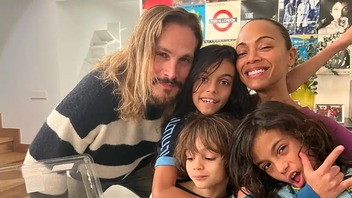 Zoe Saldana Celebrates Emilia Perez Oscars Nomination with Kids
