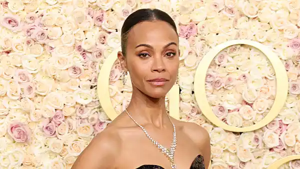 Zoe Saldana Cries as She Wins Best Supporting Film Actress at 2025 Golden Globe Awards