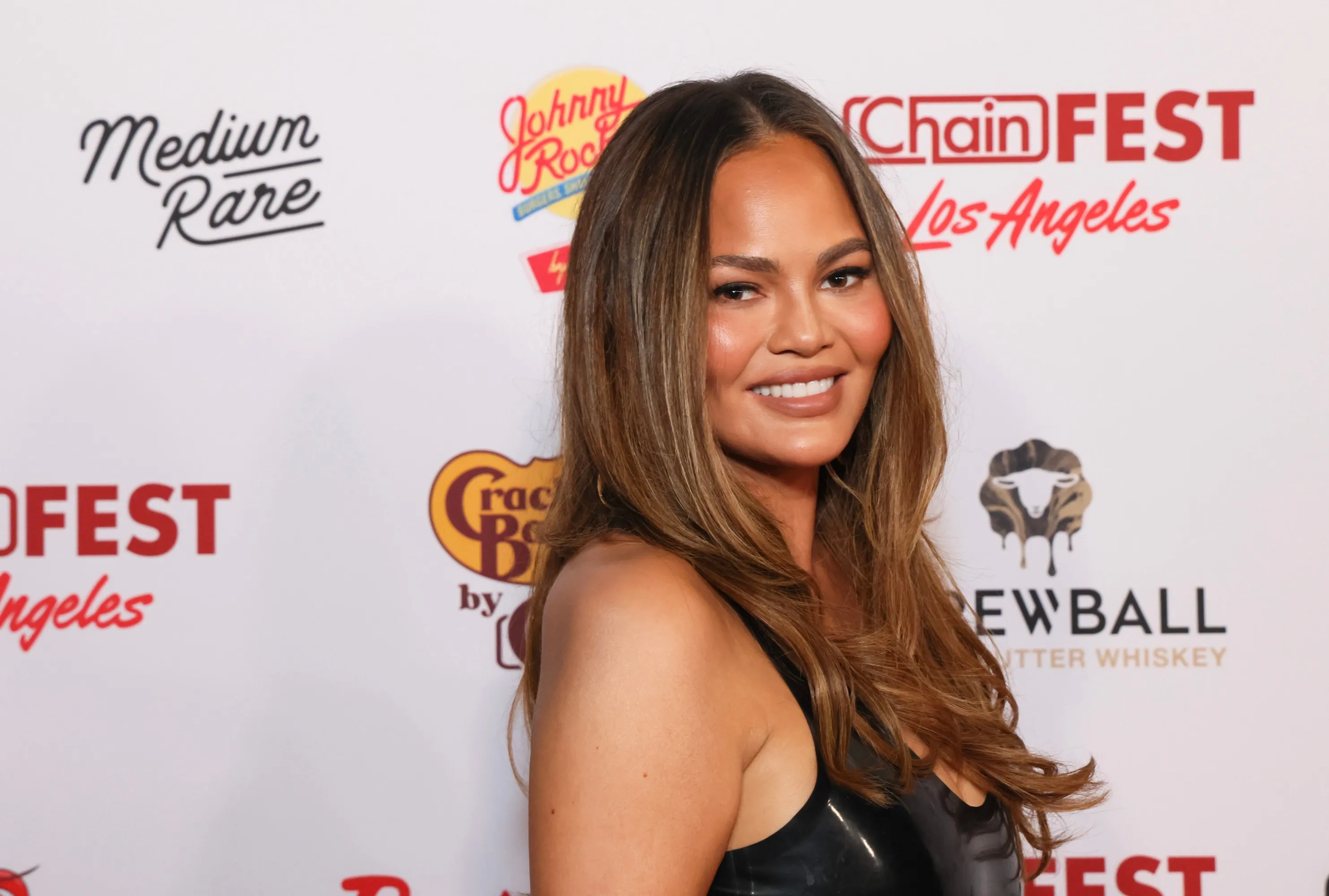 Chrissy Teigen attends 2024 ChainFEST Los Angeles VIP Night at Skylight Row on October 05, 2024 in Los Angeles, California
