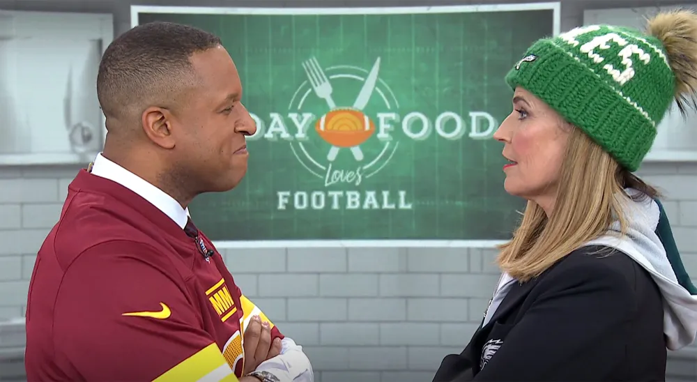 Today Craig Melvin Gets Temporary Tattoo of Savannah Guthrie After Losing NFC Championship Bet