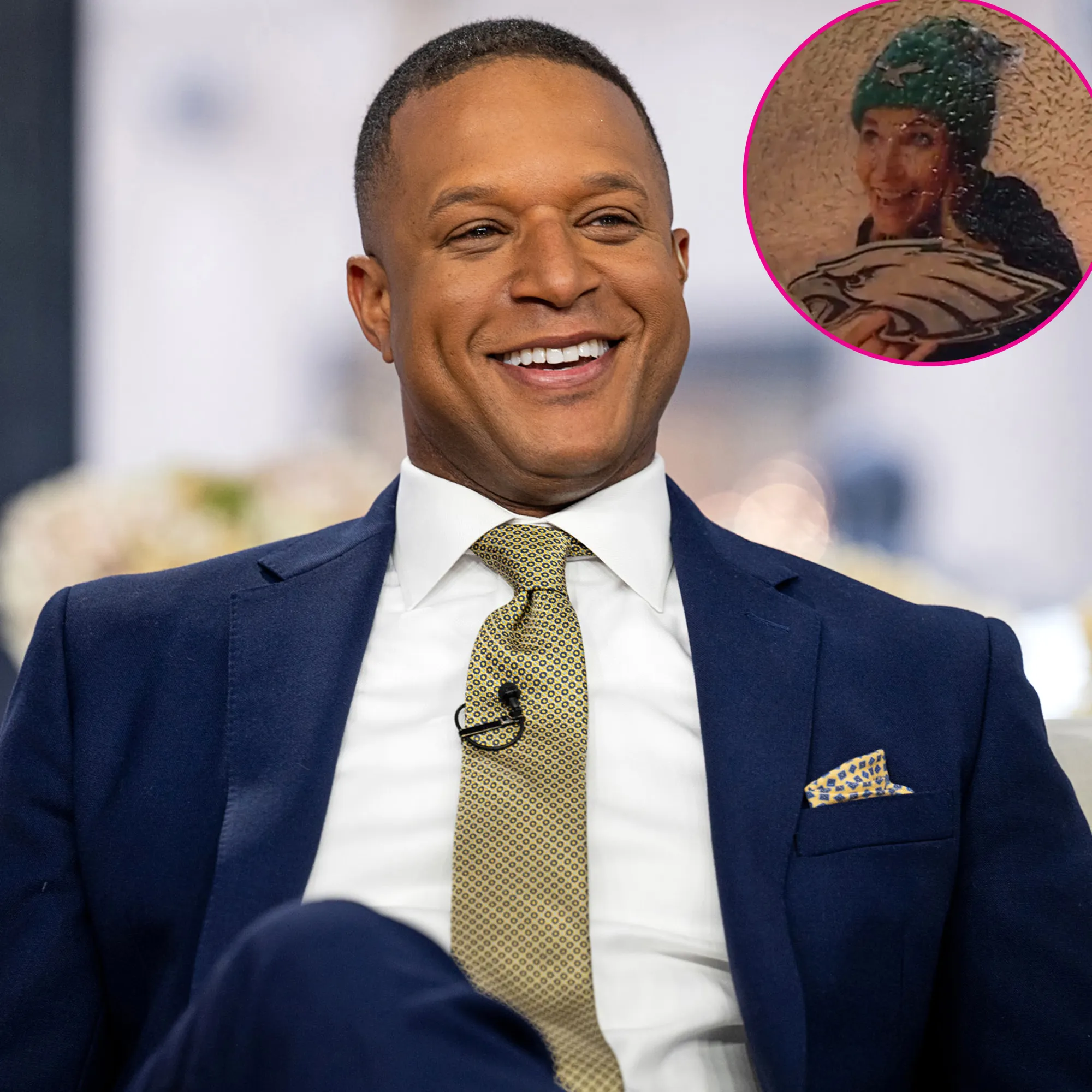 Today Craig Melvin Gets Temporary Tattoo of Savannah Guthrie After Losing NFC Championship Bet