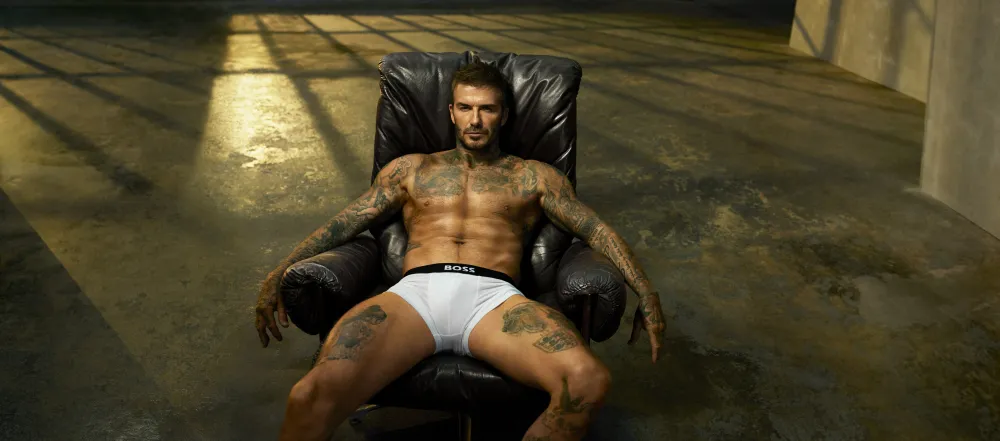 David Beckham Strips Down to Nothing But Boxers for His Sexiest Hugo Boss Campaign Yet 