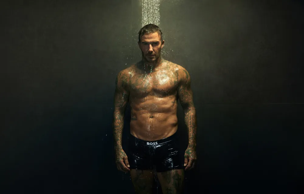  David Beckham Strips Down to Nothing But Boxers for His Sexiest Hugo Boss Campaign Yet